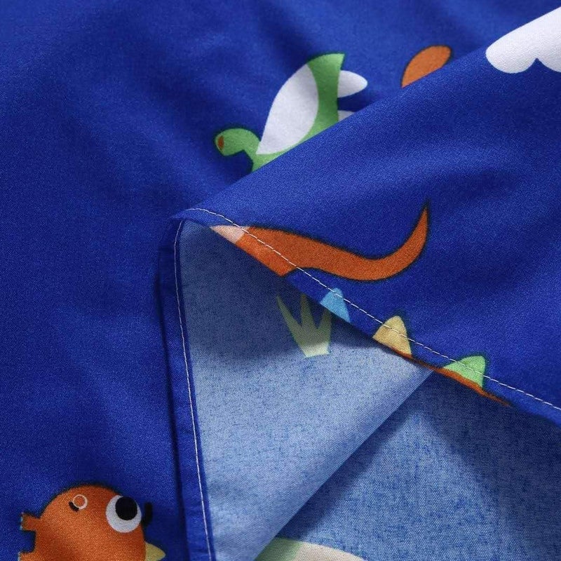 SDIII 4PCS Cute Dinosaur Sheets Set Queen, Soft Microfiber Dinosaur Sheets Queen Size, Dino Bed Sheet for Boys Girls Kids and Teens All Season - Image 5